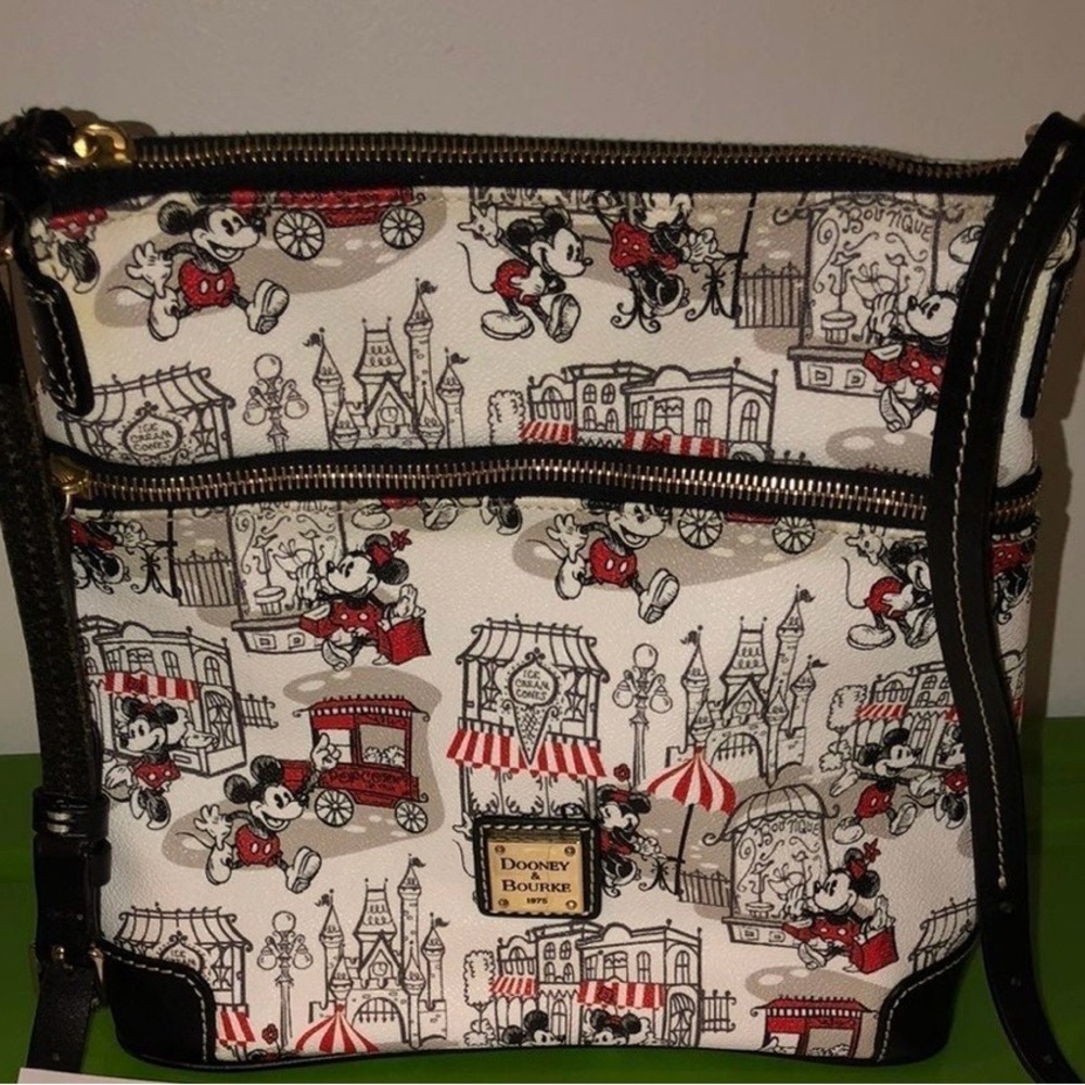 Dooney & Bourke Crossbody Bag - Black, Red, and White
